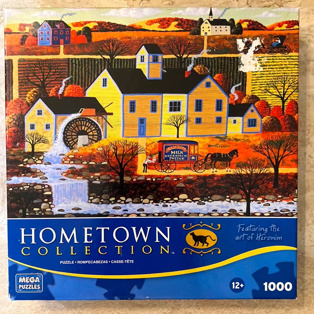Hometown Collection “Delivery at the Mill” 1000 piece puzzle - 1 piece missing
